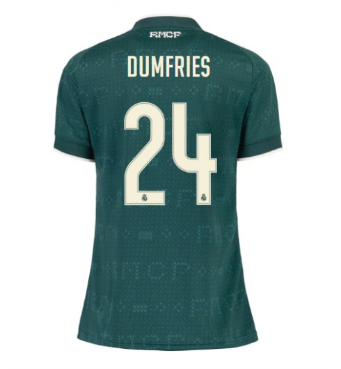 Real Madrid Denzel Dumfries #24 Venkovní Dres pro Dámské 2026-27 Krátký Rukáv Real Madrid Denzel Dumfries #24 Venkovní Dres pro Dámské 2026-27 Krátký Rukáv